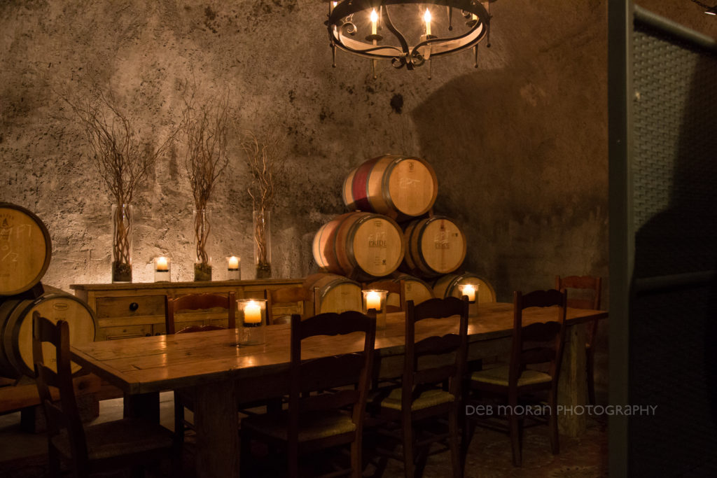 One of the private tasting rooms at Pride Mountain Vineyards. This isn't the room we were in, but we did walk past it. Has a bit of a GOT vibe, doesn't it? 